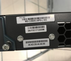 Cisco Catalyst 2960-S Series POE+, 24port Gigabit WS-C2960S-24PS-L, pent brukt