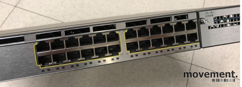 Solgt!Cisco Catalyst WS-C3750X-24T-S, - 3 / 6