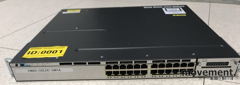 Solgt!Cisco Catalyst WS-C3750X-24T-S, - 2 / 6