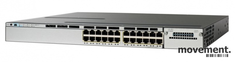 Solgt!Cisco Catalyst WS-C3750X-24T-S, - 1 / 6