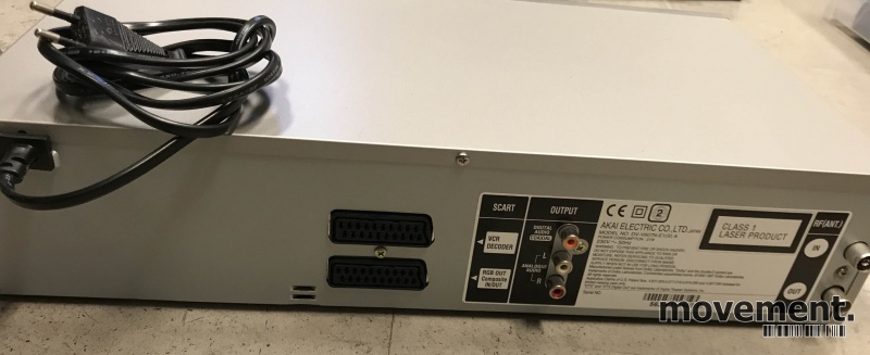 Solgt!Akai VHS / DVD kombinert spiller, - 2 / 3