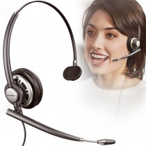 Plantronics EncorePro HW710 Mono Headset, hodetelefoner med mikrofon, pent brukt.