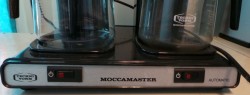 Moccamaster dobbel kaffetrakter KBG 744 AO, Kaffemaskin for kontor/kantine etc, pent brukt.