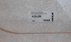 Stolunderlag / gulvbeskytter i gjennomsiktig akryl for harde gulv 120x100 cm, Ikea Kolon, pent brukt