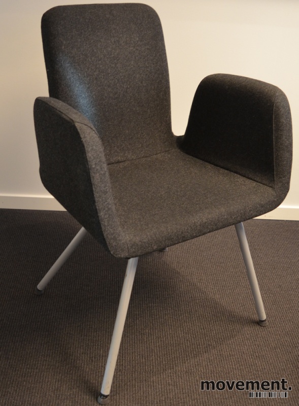 IKEA Patrik konferansestol i koksgråtttullstoff, pent brukt IKEA Patrik konferansestol i koksgråtttullstoff, pent brukt