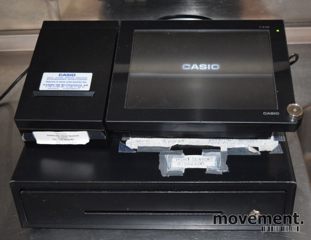 Solgt!Casio V-R100-1 kasseapparat med - 1 / 2