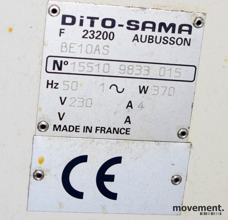 Solgt!Eltemaskin / røremaskin, Dito-Sama, - 4 / 5