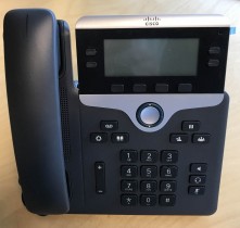 Cisco CP-7841-K9 V04 IP-telefon, SIP, 4linjer, pent brukt