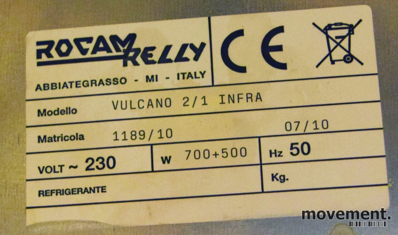 Solgt!Rocam Relly Buffetvarmer Vulcano - 3 / 3