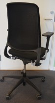 Drabert Salida kontorstol i sort, høy rygg i mesh, armlene, pent brukt