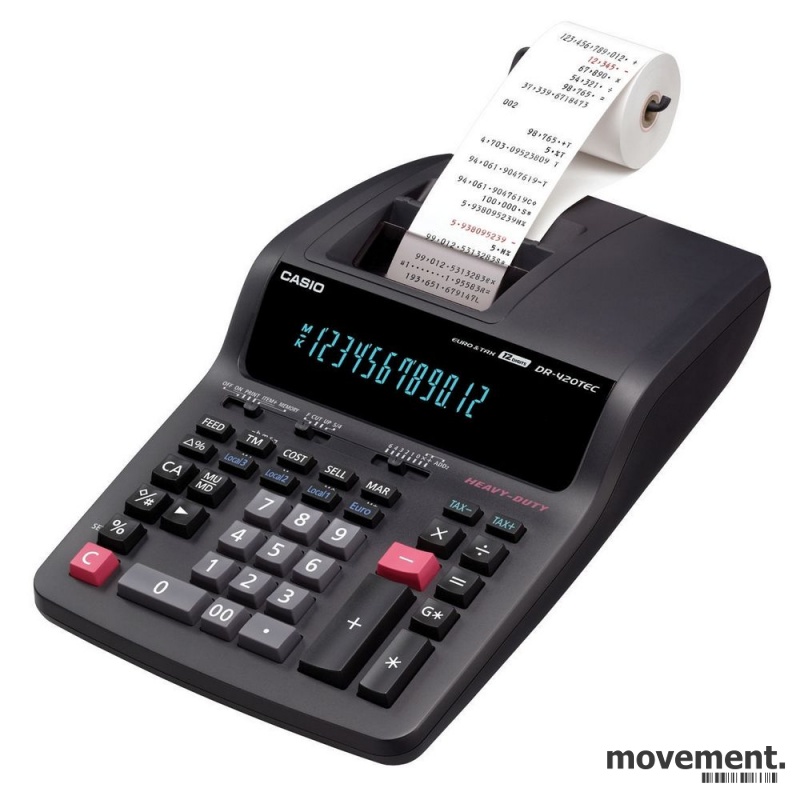 Solgt!Casio Bordregner DR-420TEC