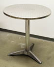Solgt!Enkle kafebord i aluminium, Ø=60cm, - 4 / 4