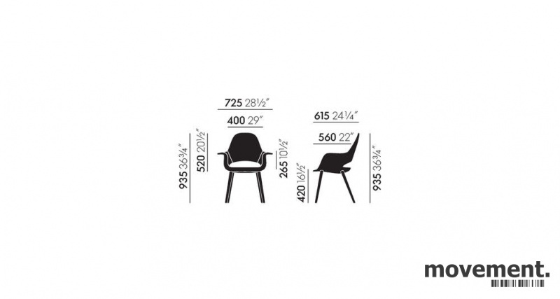 Solgt!Vitra Organic conference chair, - 4 / 4