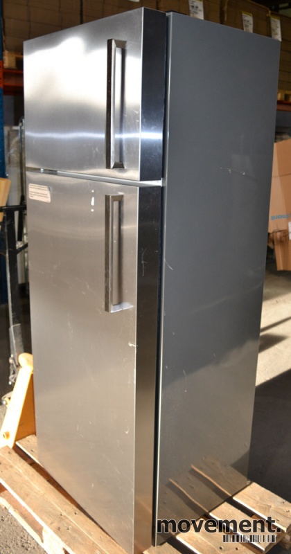 Solgt!Kjøleskap i stål, 69cm bredde, - 3 / 5