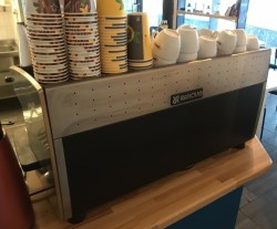 Rancilio Classe 8 espressomaskin, 3 gruppers maskin for kaffebar, 400Volt, pent brukt