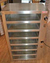 Varmeskap for pizza med 7 hyller fra Gastro Teknikk, bredde 66cm, høyde 112cm, pent brukt