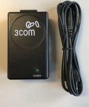 POE-Injector 230V til 48V for å gi strøm til POE-utstyr, 3Com PW130, pent brukt