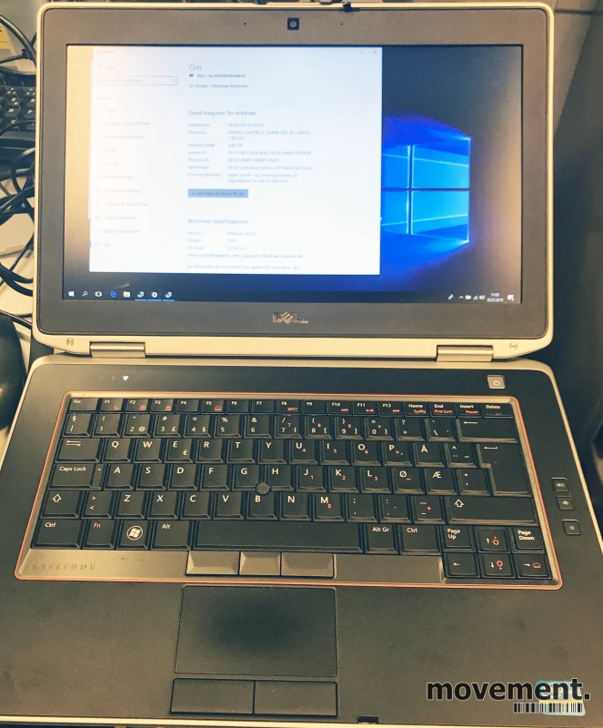 Bærbar PC: Dell Latitude E6420, Corei7 2640M 2,8GHz, 4GB Bærbar PC: Dell Latitude E6420, Corei7 2640M 2,8GHz, 4GB