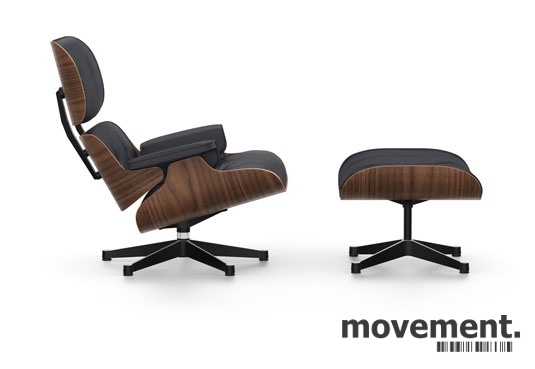 Solgt!Vitra Lounge Chair with Ottoman, - 1 / 2