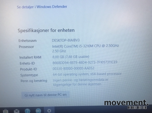 Solgt!Bærbar PC: HP ProBook 6470b, Intel - 3 / 5