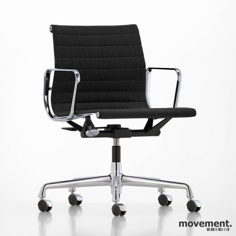 Eames Aluminium EA 117 Group kontorstolfra Vitra i sort Charles Eames,kontorstol EA117 gGrønn