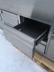 Solgt!Kjølebenk med kjøleskuffer på hjul, - 4 / 6