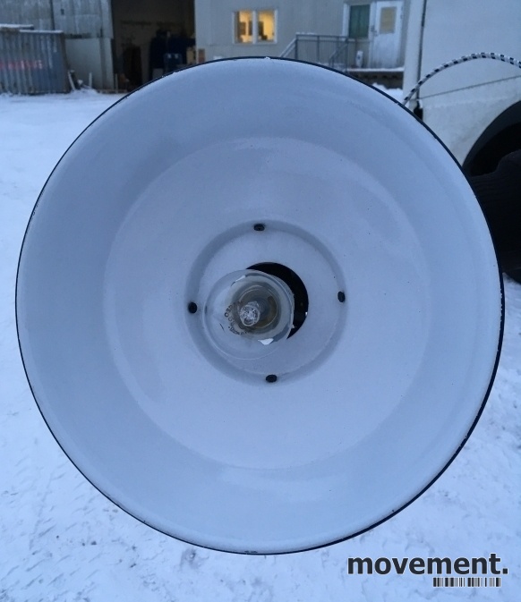 Solgt!Taklampe i sortemaljert metall, fra - 4 / 5
