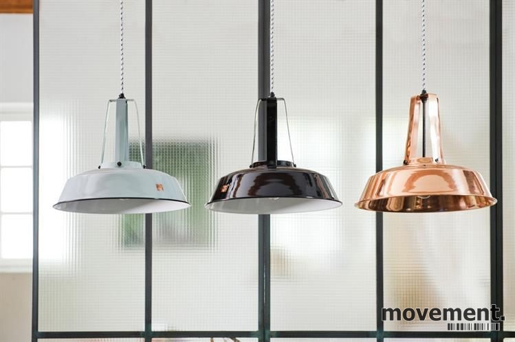 Solgt!Taklampe i sortemaljert metall, fra - 5 / 5