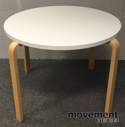 Designbord fra Artek, rundt, Ø=90cm,H=70cm, Design: Alvar Designbord rundt møtebord fra Artek,Design: Alvar Aalto, Ø