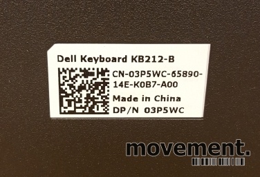 Dell tastatur til PC med USB tilkopling,sort farge Dell tastatur til PC med USB tilkopling,sort farge