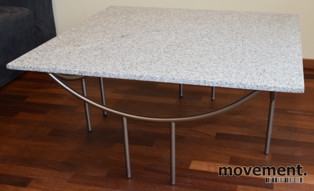 Solgt!Loungebord i lys marmor / satinert - 2 / 3