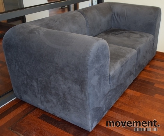 Solgt!Kompakt modulsofa i grå mikrofiber, - 2 / 2