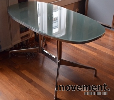 Solgt!Lekkert designskrivebord i glass / - 2 / 4