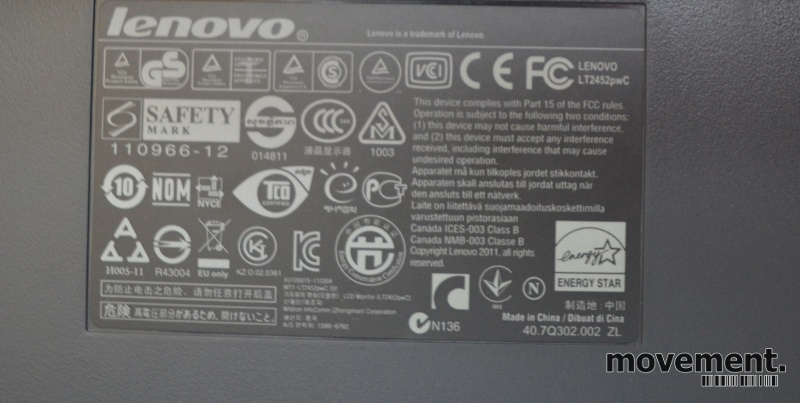 Solgt!Flatskjerm til PC: Lenovo - 4 / 4