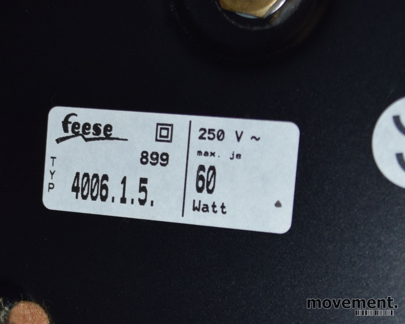 Solgt!Klassisk banker-lampe fra Feese, i - 4 / 4