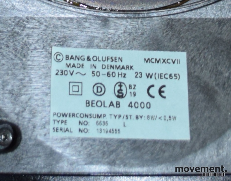Solgt!Bang & Olufsen stereopakke med TV, - 9 / 10