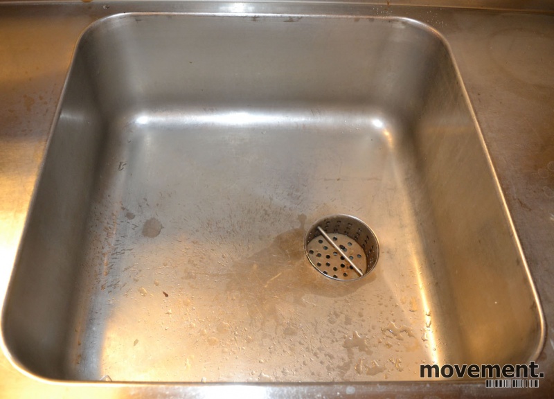 Solgt!Arbeidsbenk i rustfritt stål med - 2 / 3