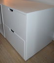 Solgt!Kube med 2 skuffer / printerbord / - 1 / 4
