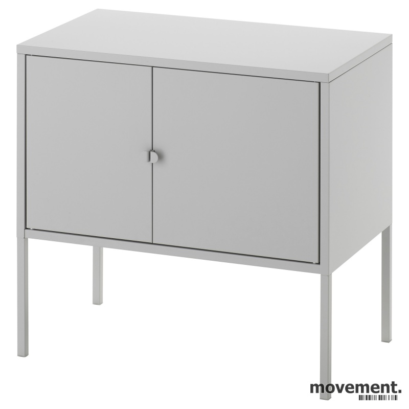 Solgt!Lite skap i grålakkert metall, Ikea - 1 / 3