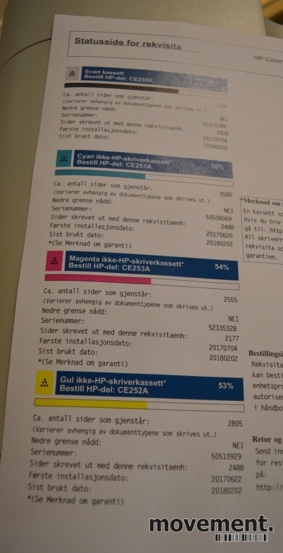 Solgt!HP Color Laserjet CM3530 MFP, - 3 / 3