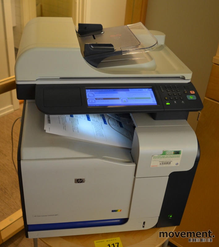 Solgt!HP Color Laserjet CM3530 MFP, - 2 / 3