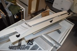 Ikea-kjøkken, Metod-serie med hvite fronter, se delebeskrivelse, kun brukt 7mnd