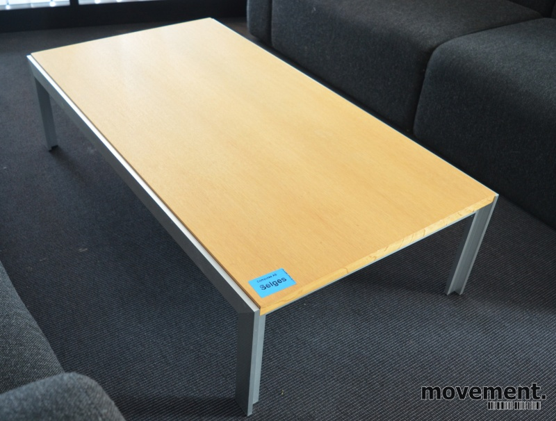Solgt!Loungebord i eik / aluminium - 2 / 2