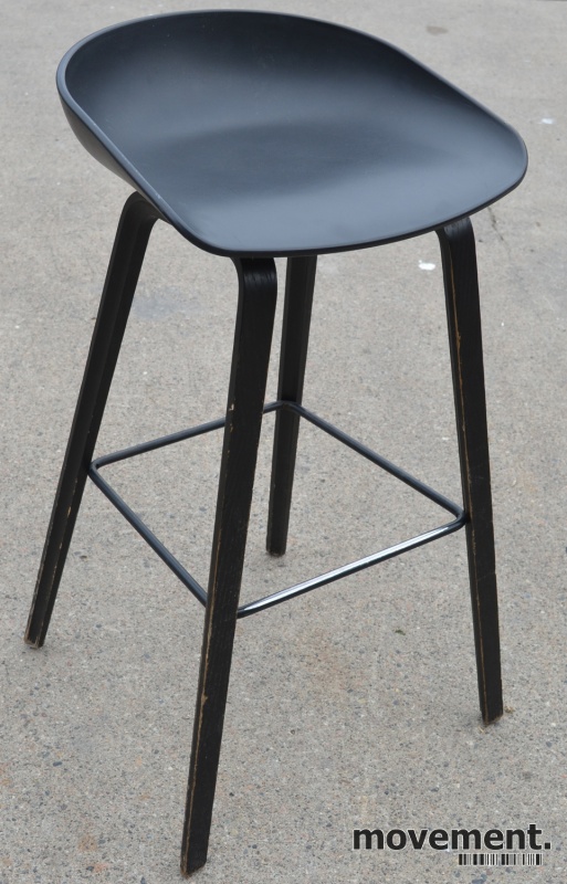 Barkrakk barstol Hay About a stool isort, sittehøyde 74cm 12 stk Barkrakk barstol fra HAY, About a stool, sete i