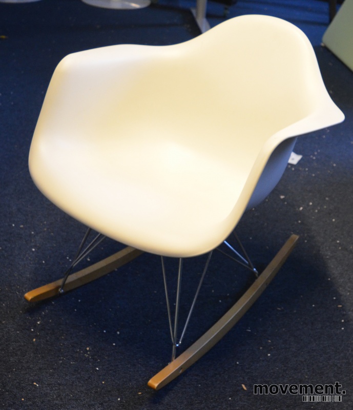 Solgt!Vitra RAR rocking chair i hvitt, - 2 / 4