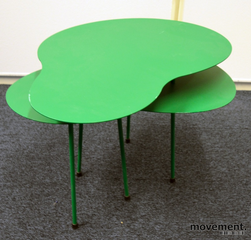 Solgt!Loungebord i grønnlakkert metall - 2 / 3