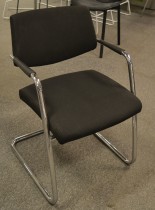 Konferansestol fra Sitland, modell Passepartout i sort / krom, pent brukt