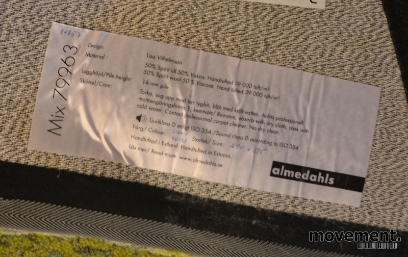 Solgt!Gulvteppe i grønt, 290x370/230cm, - 2 / 2