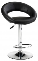 Barkrakk / barstol i sort / krom fra Jysk, modell Horslunde, pent brukt