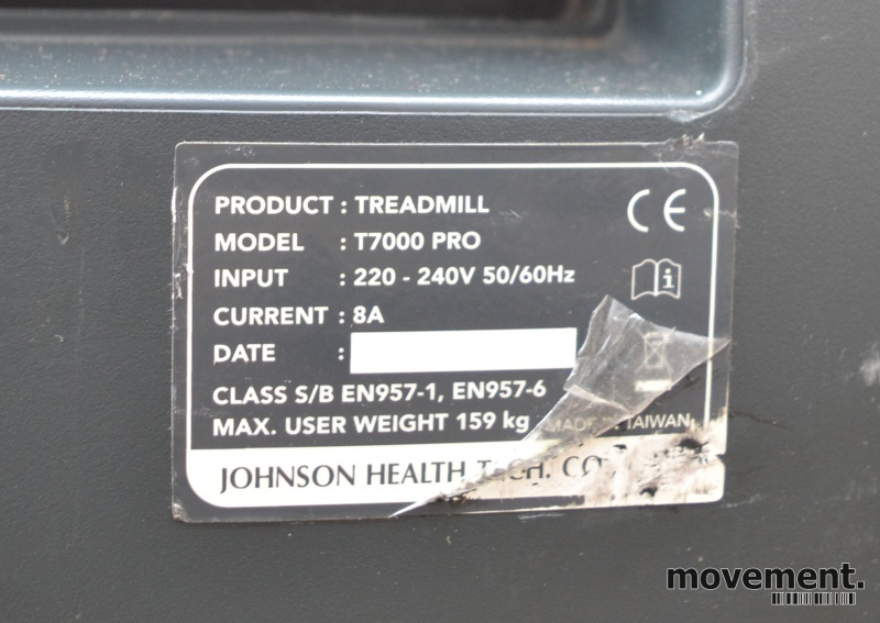 Solgt!Johnson T7000 Pro tredemølle, pent - 3 / 3